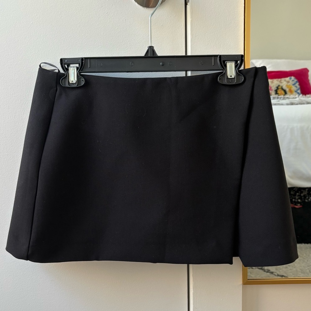 Zara Black Asymmetric Skort